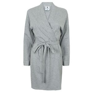 Towel City Womens/Ladies Cotton Wrap Robe / Heather Grey
